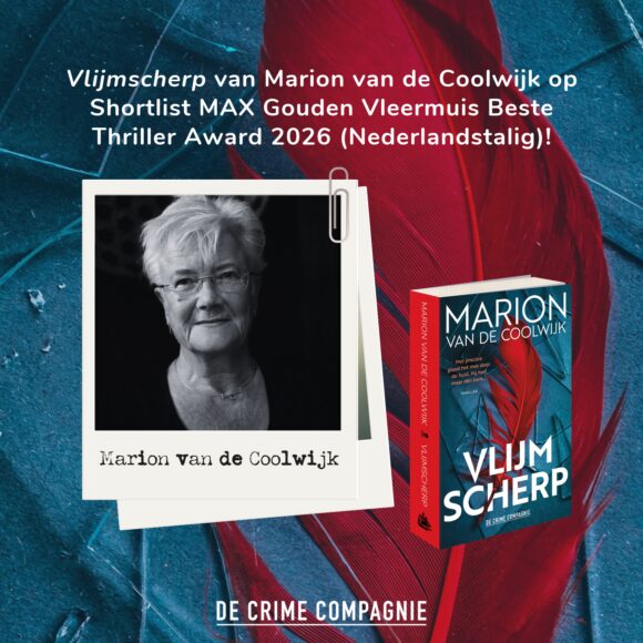 Vlijmscherp op Shortlist MAX Gouden Vleermuis Beste Thriller Award 2026!